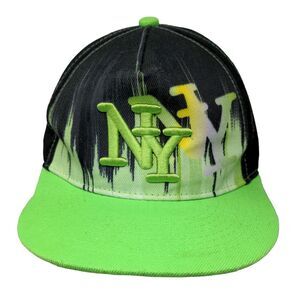 NY New York Snapback Hat Multicolor One Size Embroidered 6 Panel Fashion Cap